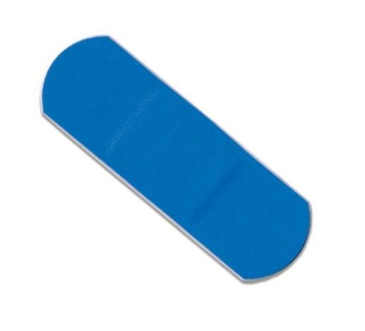 Pansements adhésifs plastique bleu détectable (paquet de 100) - FPS