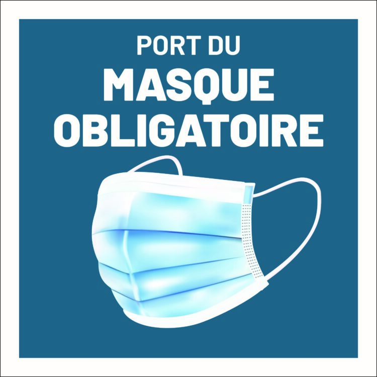 Affiche En Coroplast Port Du Masque Obligatoire Fps 1824